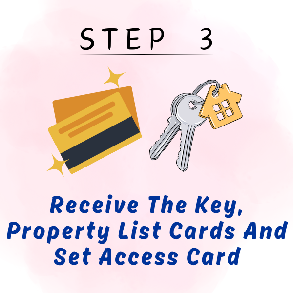 07-Receive The Key,  Property List Cards And Set Access Card